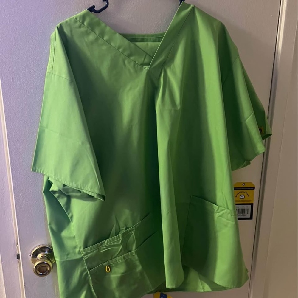 Green V-Neck Scrub set